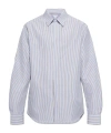 Bottega Veneta Striped Long-sleeve Shirt In White