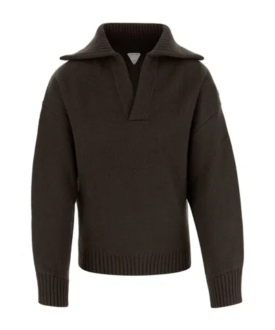 Bottega Veneta Long-sleeved Sweater In Black
