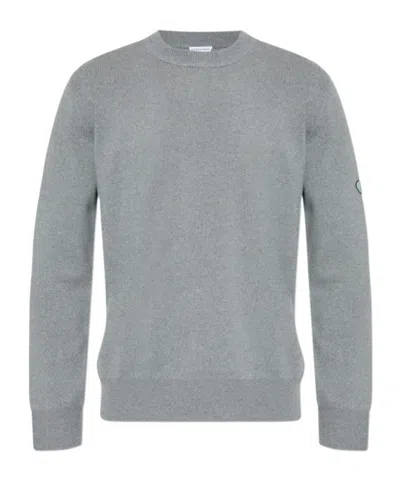 Bottega Veneta Long-sleeved Sweater In Gray
