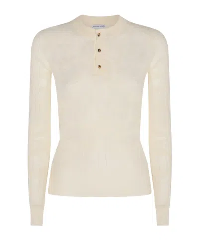 Bottega Veneta Long-sleeved Sweater In Nude