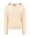 Bottega Veneta Man  Man Beige Knitwear In Nude