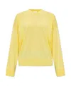Bottega Veneta Ribbed Oversize Wool Sweater In Yellow