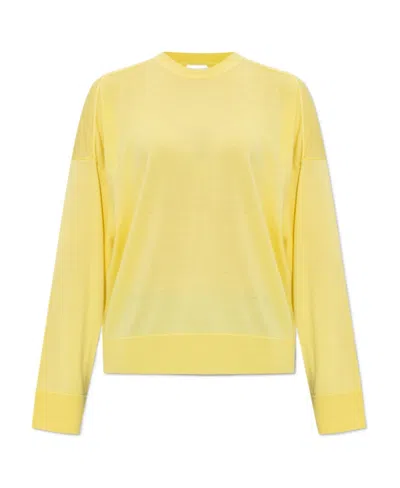 Bottega Veneta Long-sleeved Sweater In Yellow