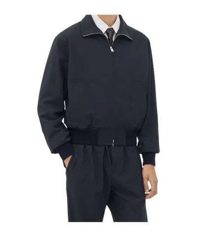 BOTTEGA VENETA BOTTEGA VENETA LONG SLEEVED ZIP-UP JACKET