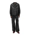 Bottega Veneta Long-sleeved Wool Pajamas Shirt In Black