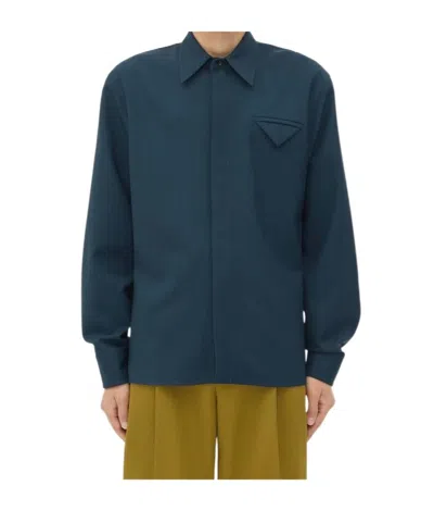 BOTTEGA VENETA LIGHT WOOL TWILL SHIRT
