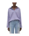 Bottega Veneta Bv Embroidered Knit Polo Shirt In Blue