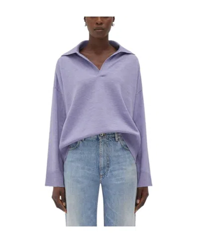 BOTTEGA VENETA BOTTEGA VENETA BV EMBROIDERED KNIT POLO SHIRT