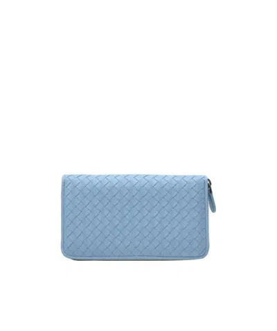 Bottega Veneta Long Wallet In Blue