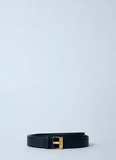 Bottega Veneta Long Watch Belt In Black
