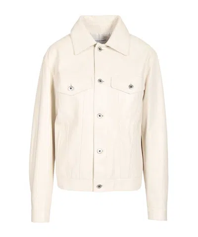Bottega Veneta Long-sleeved Casual Jacket In Neutral