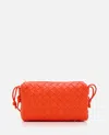 Bottega Veneta Loop Baguette Leather Shoulder Bag In Orange