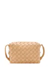 Bottega Veneta Medium Loop Intrecciato Bag In Beige