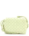 Bottega Veneta Loop Crossbody Bag Intrecciato Nappa Mini (authentic Pre-loved) In Green