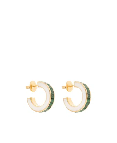 Bottega Veneta Loop Earring In Yellow