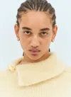 Bottega Veneta Loop Earrings In Gold