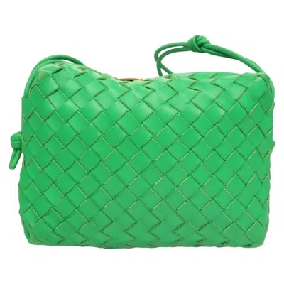 Pre-owned Bottega Veneta Loop Green Leather Shoulder Bag ()