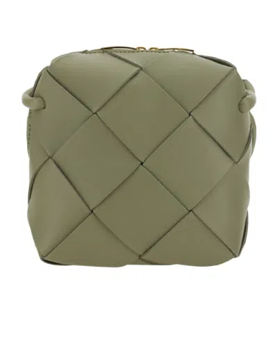 Bottega Veneta Loop Leather Cross Body Bag In Green
