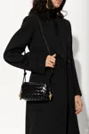 Bottega Veneta ‘loop Mini' Glossy Shoulder Bag In Black