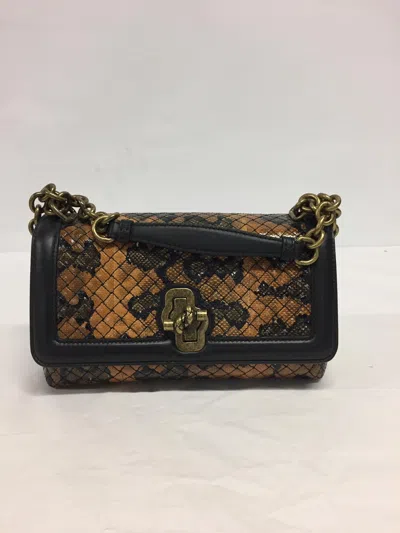 Bottega Veneta Loop Mini Intrecciato Leather Shoulder Bag In Brown