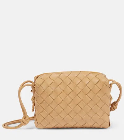 Bottega Veneta Loop Mini Leather Camera Bag In Brown