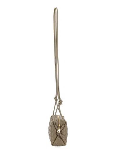 Bottega Veneta Loop Mini Shoulder Bag In Beige