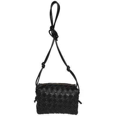 Pre-owned Bottega Veneta Loop Mini Shoulder Bag 'black/gold'