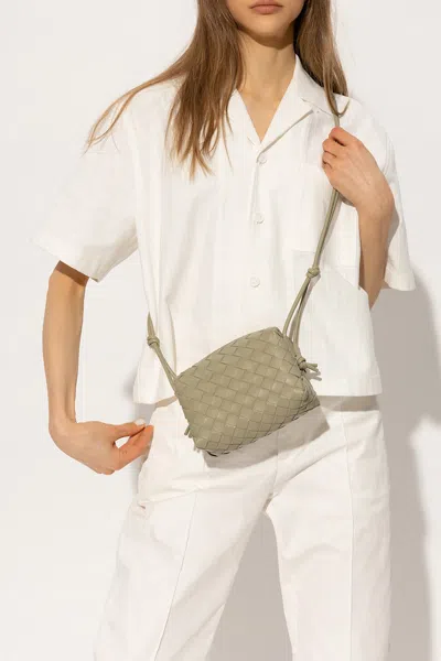 Bottega Veneta ‘loop Mini' Shoulder Bag In Green