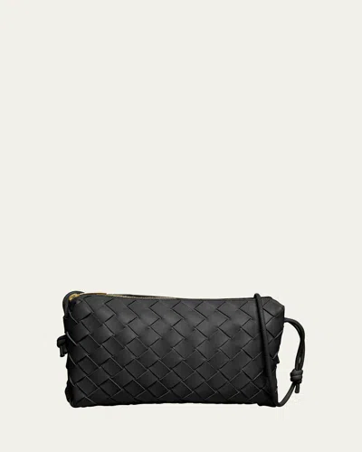 Bottega Veneta Loop Shoulder Bag In Black Gold