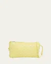 Bottega Veneta Women's Mini East-west Intrecciato Leather Shoulder Bag In Sherbert-gold