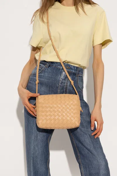 Bottega Veneta ‘loop Small' Shoulder Bag In Beige