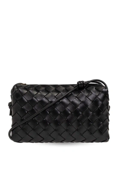 Bottega Veneta Loop Small Shoulder Bag In Black