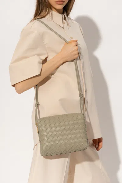 Bottega Veneta ‘loop Small' Shoulder Bag In Green
