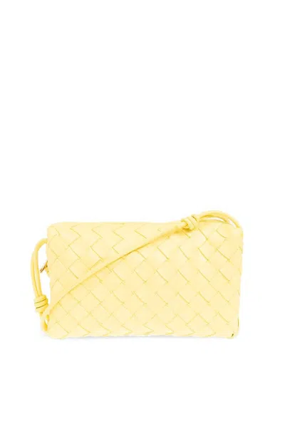 Bottega Veneta Loop Small Shoulder Bag In Yellow