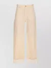 Bottega Veneta Wide Leg Jeans With Cuffs