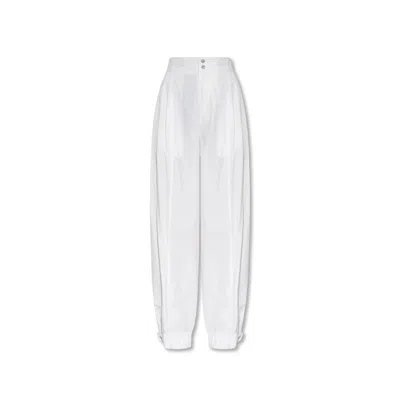 Bottega Veneta Loose-fitting Trousers In White