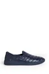 Bottega Veneta Leather Intrecciato Sawyer Sneakers In Green