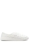 Bottega Veneta Intrecciato Leather Low-top Sneakers In White