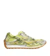 Bottega Veneta Orbit Metallic Net Runner Sneakers In Yellow