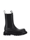 Bottega Veneta Lug 55mm Leather Boots In Black