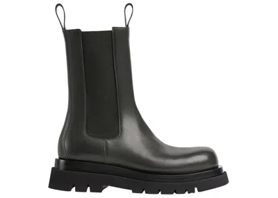 Pre-owned Bottega Veneta Lug Boot Bottle (women's) Sneakers In Dark/green