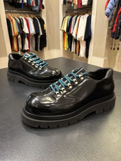 Pre-owned Bottega Veneta Lug Boots In Black