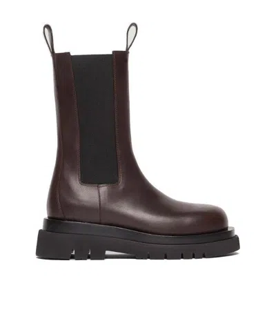 Bottega Veneta Lug Boots In Brown
