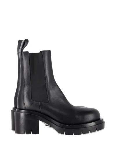 Pre-owned Bottega Veneta Lug Chelsea Boots In Black