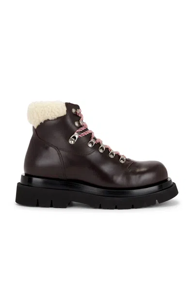 Bottega Veneta Lug Hiking Boot In Brown