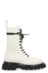 Bottega Veneta Lug Lace-up Boot Military Calf In White