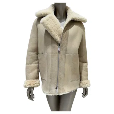 Pre-owned Bottega Veneta Luxurious 2-way Shearling Jacket - Sz 38 In Brown