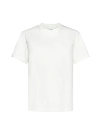 Bottega Veneta Luxurious Stretch Cotton Crewneck T-shirt For Women In White
