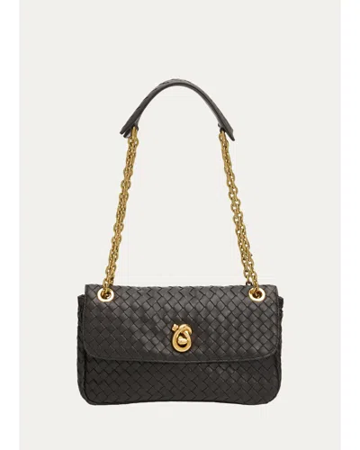 Bottega Veneta Madison Small Leather Shoulder Bag In Espresso