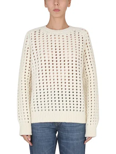 Bottega Veneta Maglia Traforata In White